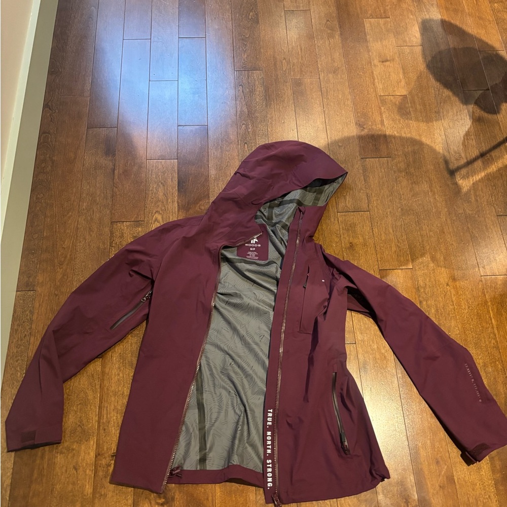 Burgundy Rain/Snow Jacket Shell - Woods brand